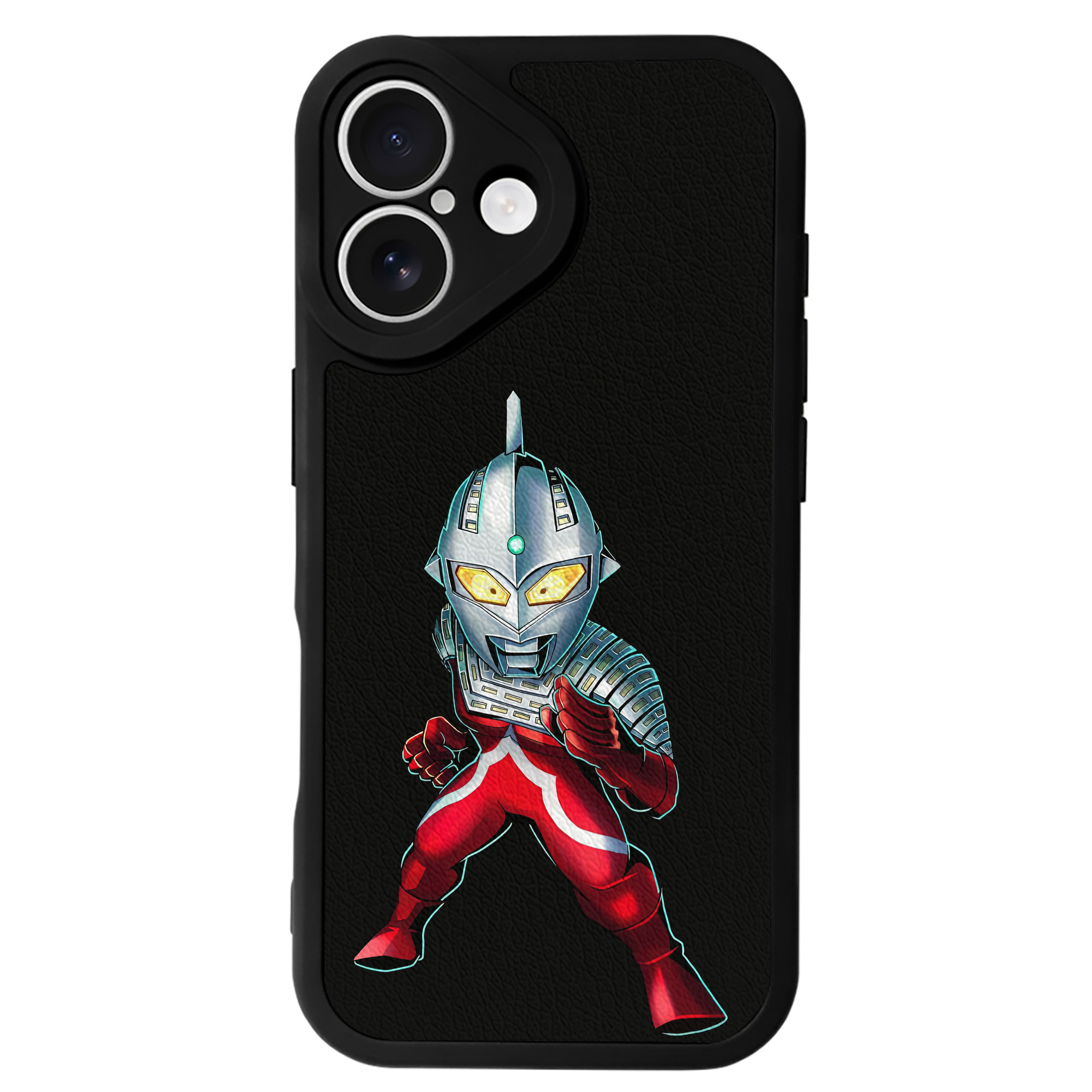 （画像用） ウルトラマン Ultraman 【iPhone 16シリーズ対応】シリコンスマホケース（レザー調） 材質：シリコン
